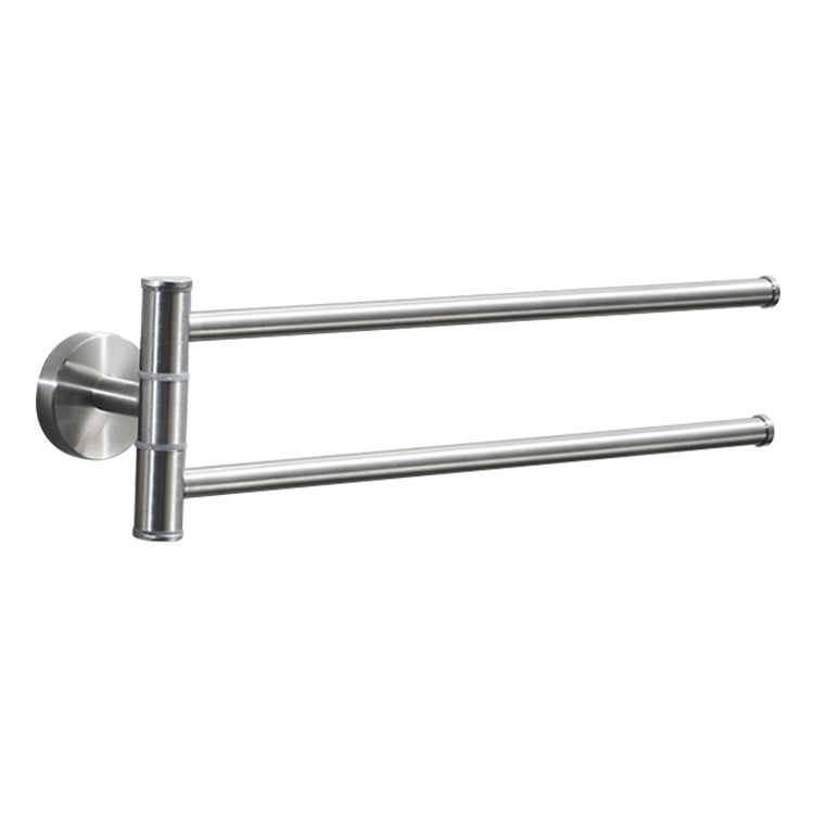 Stainless Steel Towel Bar Rotating Towel Rack Bathroom Kitchen Wall-mounted Towel Polished Rack Holder, Brushed Two Poles, Brushed Three Poles, Brushed Four Poles, Brushed Five Poles