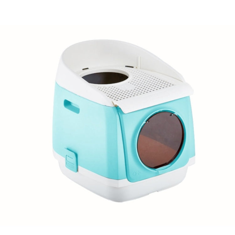Plastic Flip Cover Fully Enclosed Deodorant Litter Box Pet Potty
