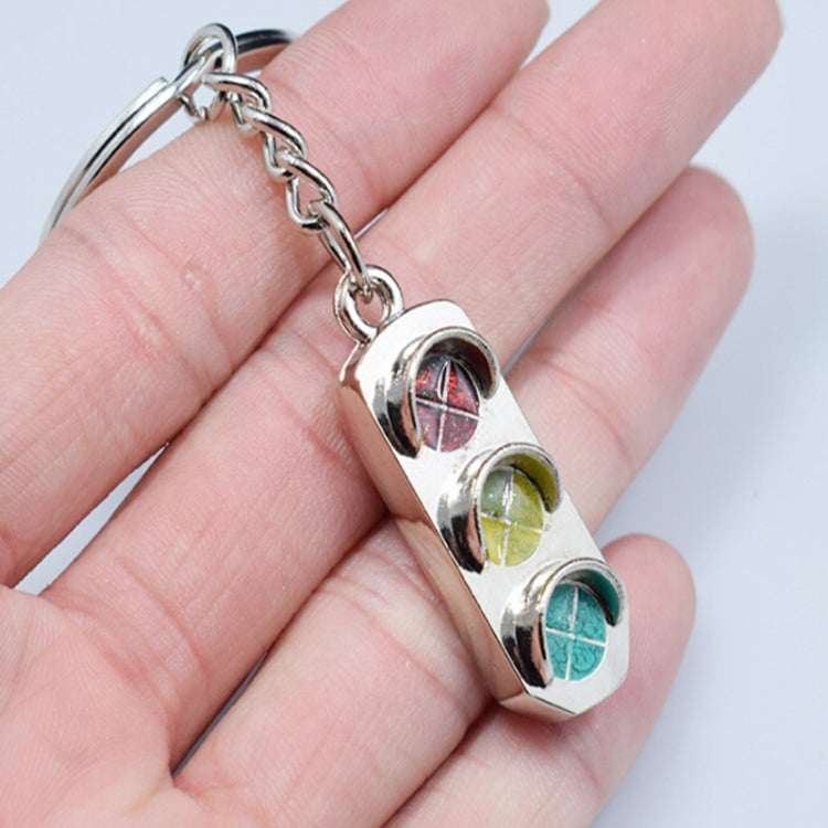 3D Keyfob Keychain Traffic Signal Lamp Classic Key Rings Car Key Chain, Traffic Signal Lamp Shape