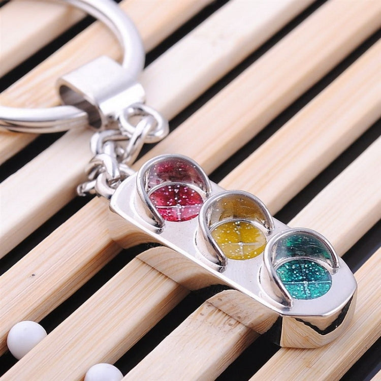 3D Keyfob Keychain Traffic Signal Lamp Classic Key Rings Car Key Chain, Traffic Signal Lamp Shape