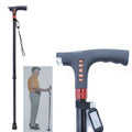 Ten-speed Adjustable Cane With Light And Radio Alarm For The Elderly, 8062
