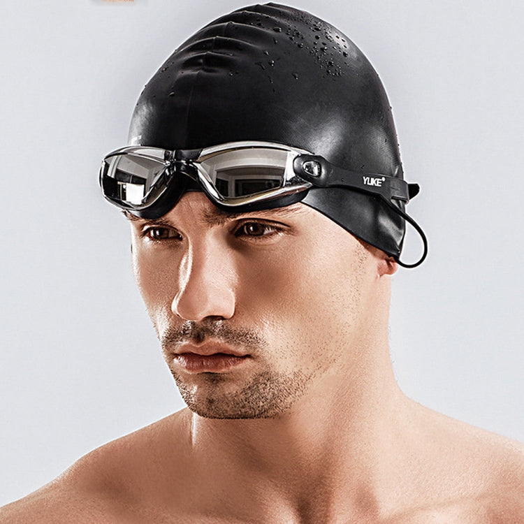 3 in 1 HD Waterproof and Anti-fog Large Frame Siamese Earplugs Swimming Goggles + Swimming Cap + Nose Clip Set for Men and Women, 3 in 1 Swimming Set(Black), 3 in 1 Swimming Set(Blue), 3 in 1 Swimming Set(Pink), 3 in 1 Swimming Set(Silver)