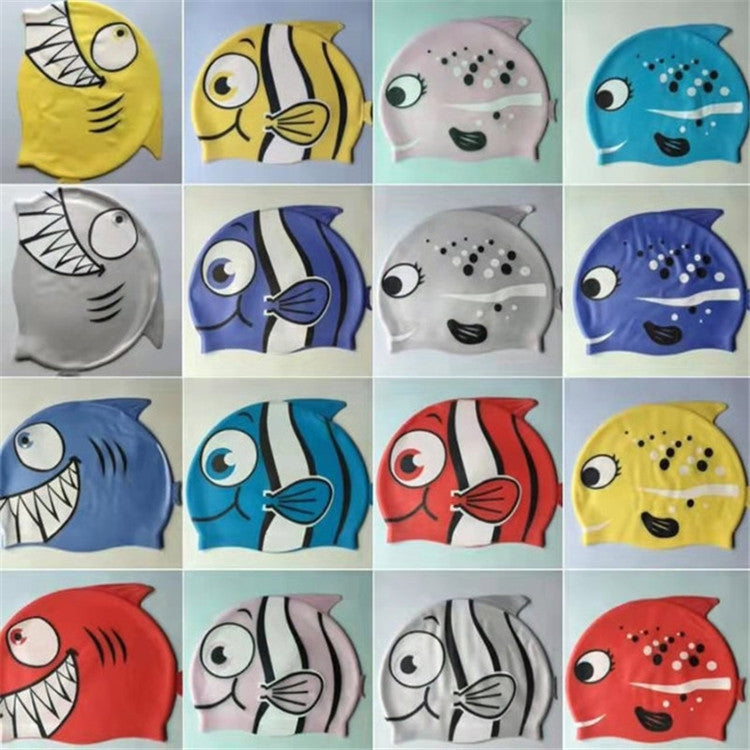 Ear Protection Small Fish Pattern Diving Cap Children Silicone Swimming Cap, Small Fish Swimming Cap(A), Small Fish Swimming Cap(B), Small Fish Swimming Cap(C), Small Fish Swimming Cap(D), Small Fish Swimming Cap(E), Small Fish Swimming Cap(F)         ...
