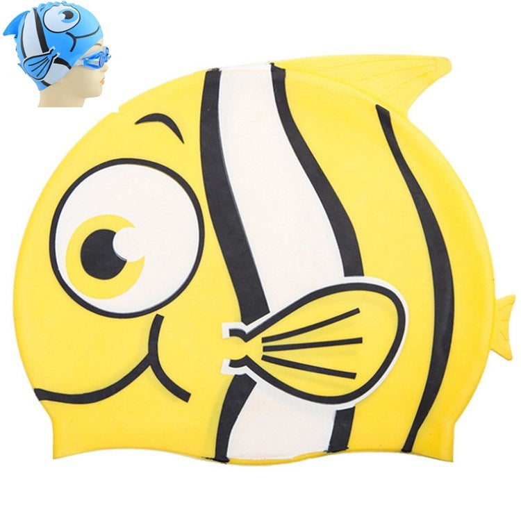 Ear Protection Small Fish Pattern Diving Cap Children Silicone Swimming Cap, Small Fish Swimming Cap(A), Small Fish Swimming Cap(B), Small Fish Swimming Cap(C), Small Fish Swimming Cap(D), Small Fish Swimming Cap(E), Small Fish Swimming Cap(F)         ...