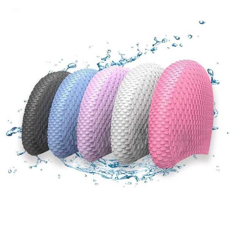 Particles Thickening High Elasticity Non-slip Silicone Swimming Cap, Particles Swimming Cap(White), Particles Swimming Cap(Black), Particles Swimming Cap(Pink), Particles Swimming Cap(Purple)