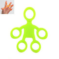 Humanoid Silicone Finger Puller Finger Force Wrist Exercise Pull Ring, Humanoid Green, Humanoid Blue, Humanoid Orange