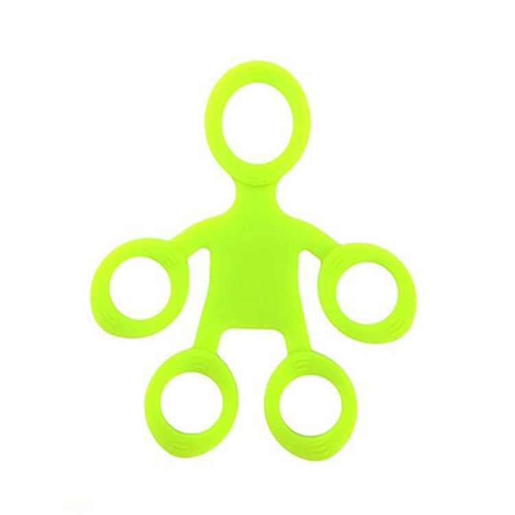 Humanoid Silicone Finger Puller Finger Force Wrist Exercise Pull Ring, Humanoid Green, Humanoid Blue, Humanoid Orange