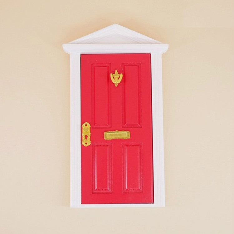 1:12 Doll House Miniature Fairy Tale Door Playing House Toy