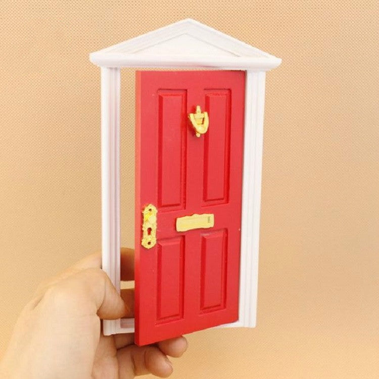 1:12 Doll House Miniature Fairy Tale Door Playing House Toy