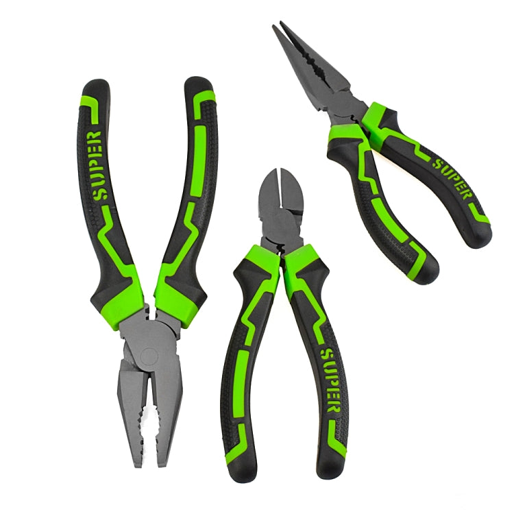 Industrial Grade Multi-function Wire Tip Oblique Pliers, Long Nose Pliers 6 Inch, Diagonal Pliers 6 Inch, Wire Cutter 8 Inch