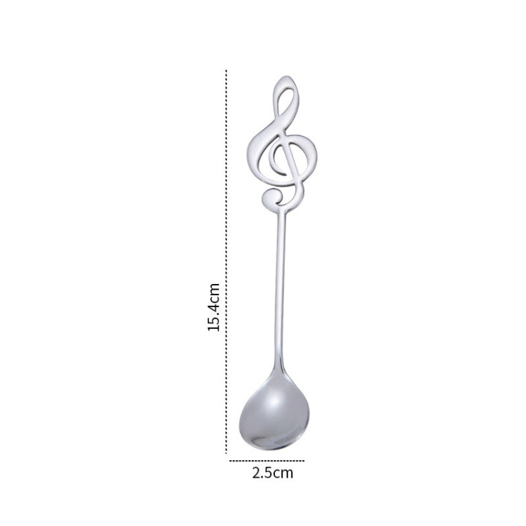 Creative Musical Note Spoon Coffee Stirring Scoop Stainless Steel Titanium Music Bar Spoon Gift Spoon