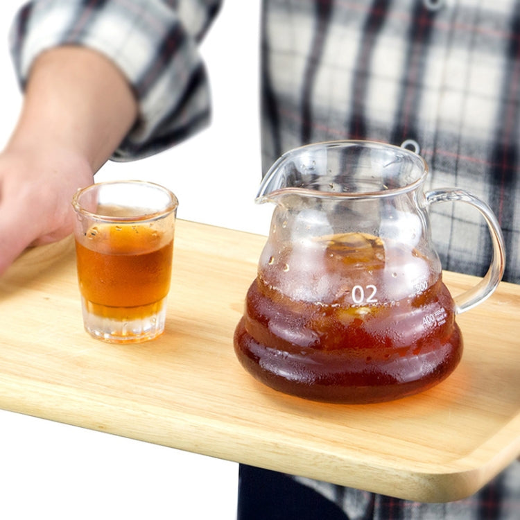 Heat-resistant Hand-made Coffee Glass Pot Cloud Coffee Sharing Pot, 450ml Glass Pot, 600ml Glass Pot, 600ml Integrated Glass Filter Cup