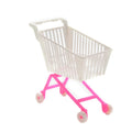 3 PCS Plastic Doll Simulation Trolley Shopping Cart Toy Children Birthday Gift