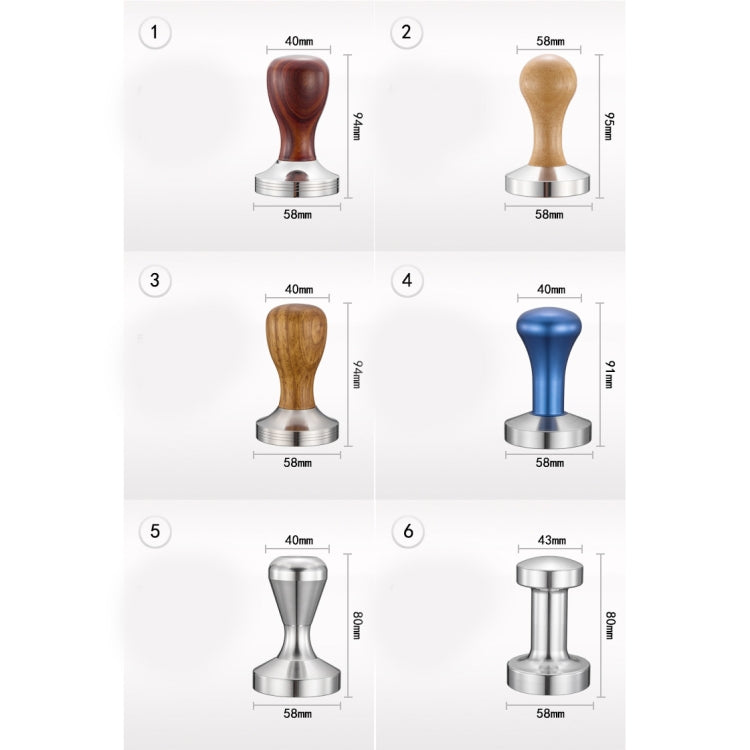 Stainless Steel Solid Wood Handle Integrated Coffee Powder, 57.5mm Red Sandalwood Handle, 58mm Red Sandalwood Handle, 57.5mm Oak Handle, 58mm Oak Handle, 57.5mm Rosewood Handle, 58mm Rosewood Handle, 57.5mm Stainless Steel Detachable Handle            ...