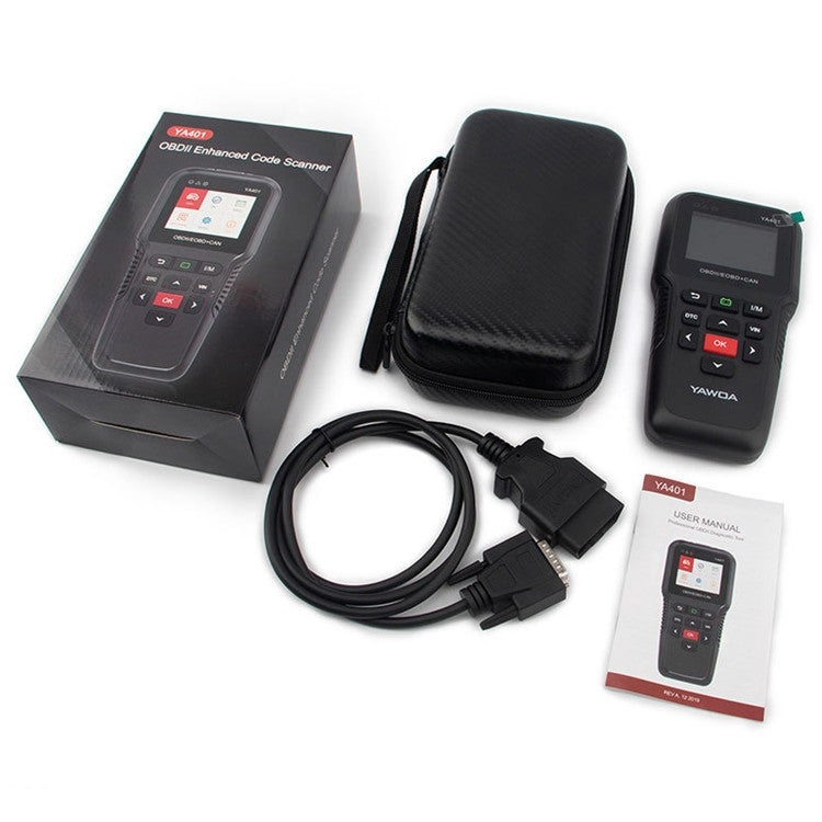YAWOA YA401 Car Engine Fault Diagnostic Instrument OBD2 Car Fault Reading Card Battery Detector, YAWOA YA401