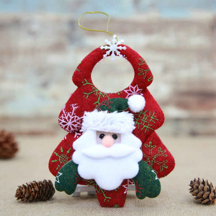 Christmas Ornaments Christmas Tree Three-dimensional Non-woven Fabric Pendant, Old Man, Elk, Bear, Snowman