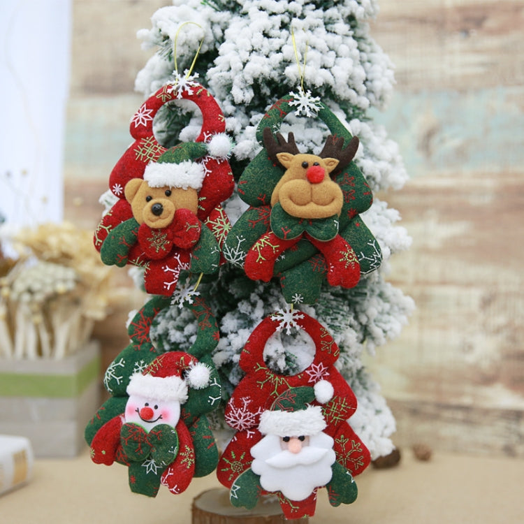 Christmas Ornaments Christmas Tree Three-dimensional Non-woven Fabric Pendant, Old Man, Elk, Bear, Snowman