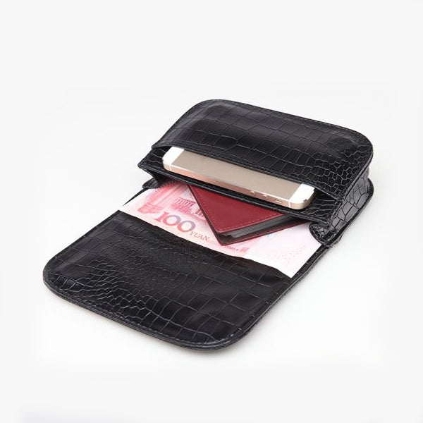 Vintage Women Alligator PU Leather Waist Pack Travel Belt Wallets Fanny Bags, Fanny Bags