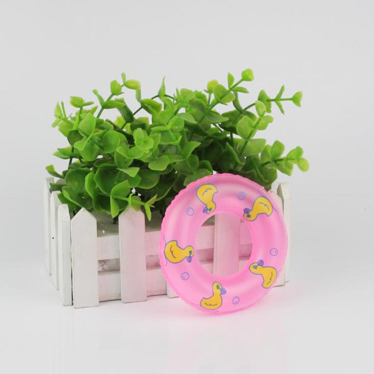 3 PCS Cute Doll House Mini Swimming Ring Decoration Children Educational Toys
