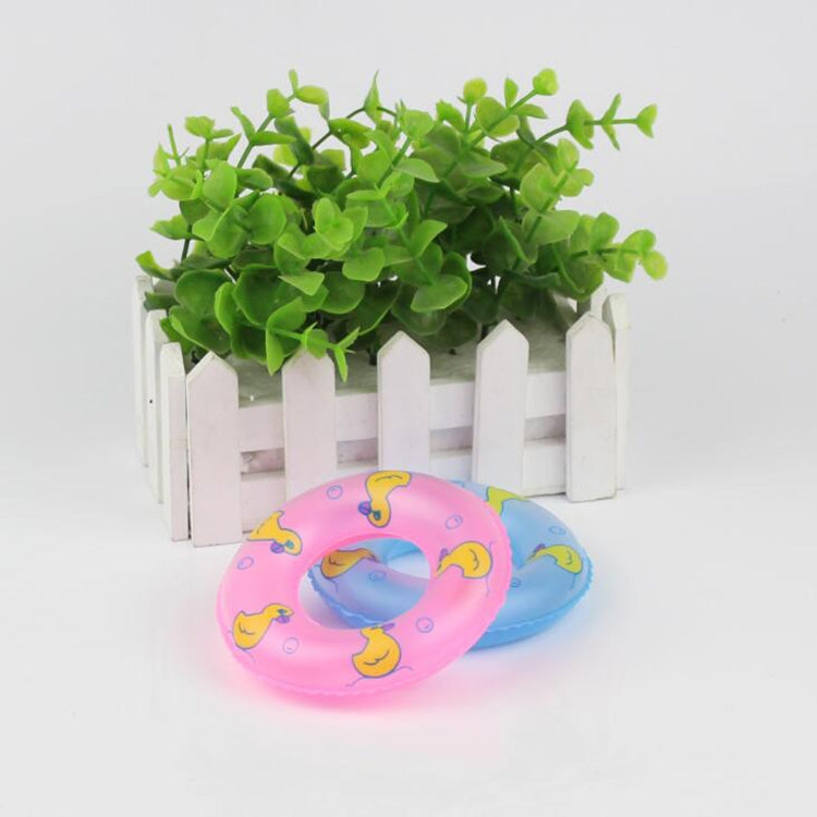 3 PCS Cute Doll House Mini Swimming Ring Decoration Children Educational Toys
