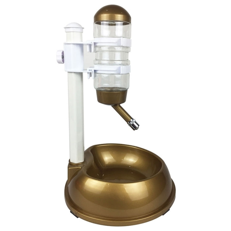 Liftable Automatic Drinking Fountain Pet Bowl Feeder Supplies, Gold, Blue, Rose Red