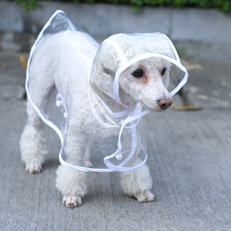 Waterproof Transparent Raincoat Clothing for Pet Dog, M