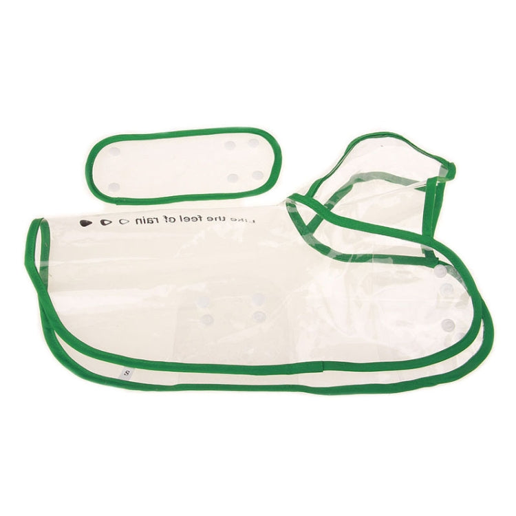 Waterproof Transparent Raincoat Clothing for Pet Dog, M