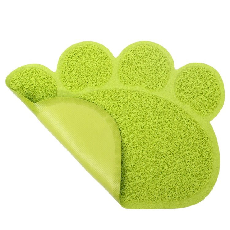 PVC Claw Shaped Cat Litter Mat Pet Placemat Anti-skid Floor Mat Pet Supplies, Rose Red, Yellow Green, Gray, Lake Blue, Coffee, Light Blue