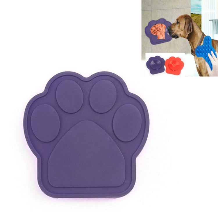 Pet Silicone Fixed Suction Cup Bowl Slow Eating Divert Attention Bath Products, Purple, Red