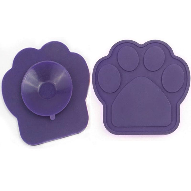 Pet Silicone Fixed Suction Cup Bowl Slow Eating Divert Attention Bath Products, Purple, Red