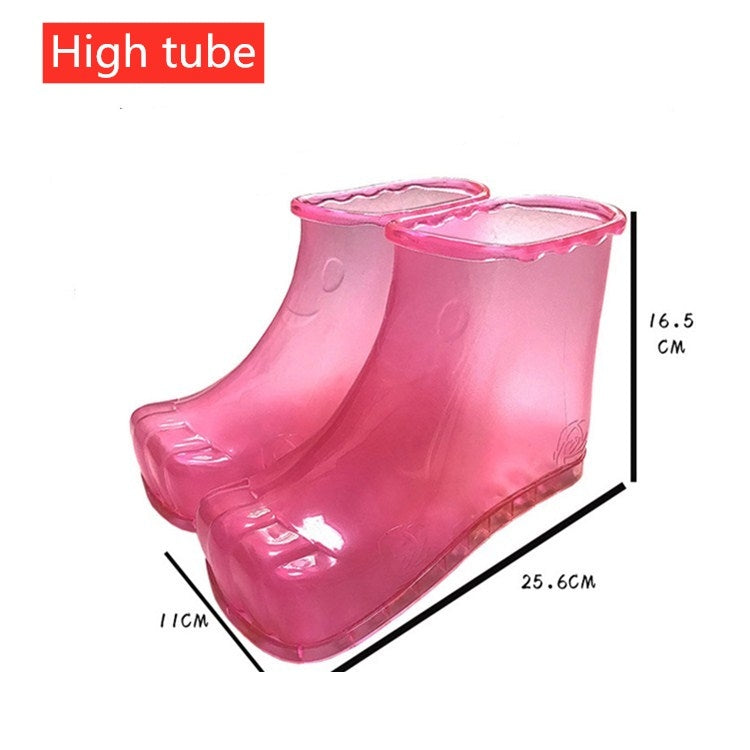 Portable Household Plastic High Tube Bubble Foot Shoes Bubble Bucket, Height 16.5CM 42 Yards Magnet, Height 28CM 45 Yards Magnet