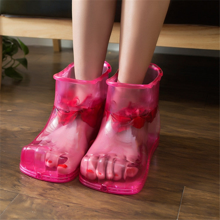 Portable Household Plastic High Tube Bubble Foot Shoes Bubble Bucket, Height 16.5CM 42 Yards Magnet, Height 28CM 45 Yards Magnet