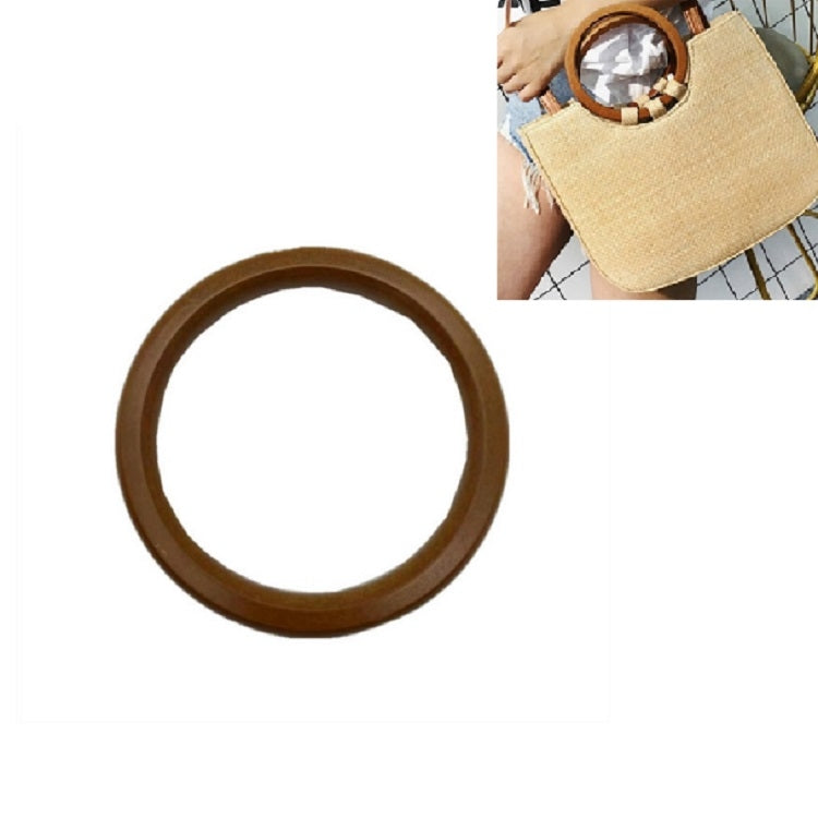 2 PCS Luggage Accessories Solid Wood Round Handle, Wood Round Handle