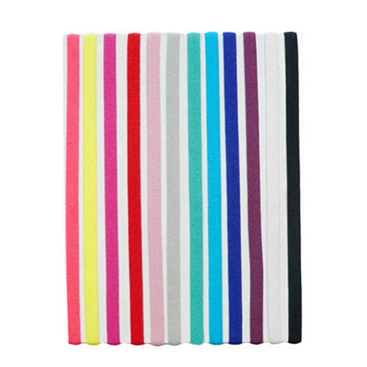 2 PCS Elastic Rope Candy Color Sports Yoga Hair Band Headband Sweat Band, Elastic Rope Hair Band (Pink), Elastic Rope Hair Band (Black)