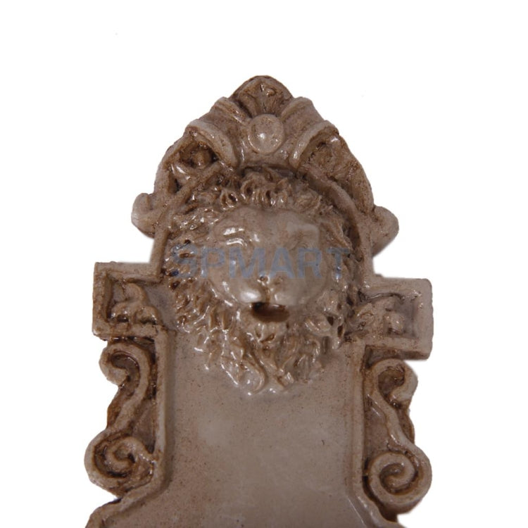 3 PCS Vintage Doll House Miniature Lion Head Wall Hanging Accessories Toy, Miniature Lion