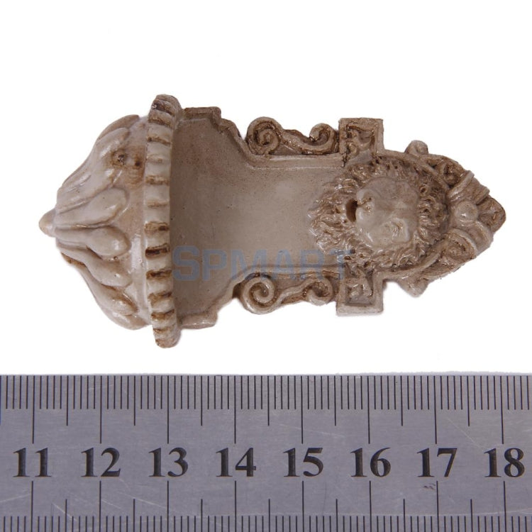 3 PCS Vintage Doll House Miniature Lion Head Wall Hanging Accessories Toy, Miniature Lion