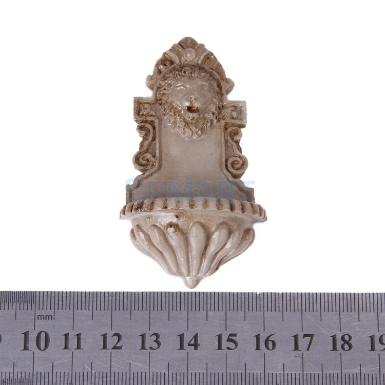 3 PCS Vintage Doll House Miniature Lion Head Wall Hanging Accessories Toy, Miniature Lion