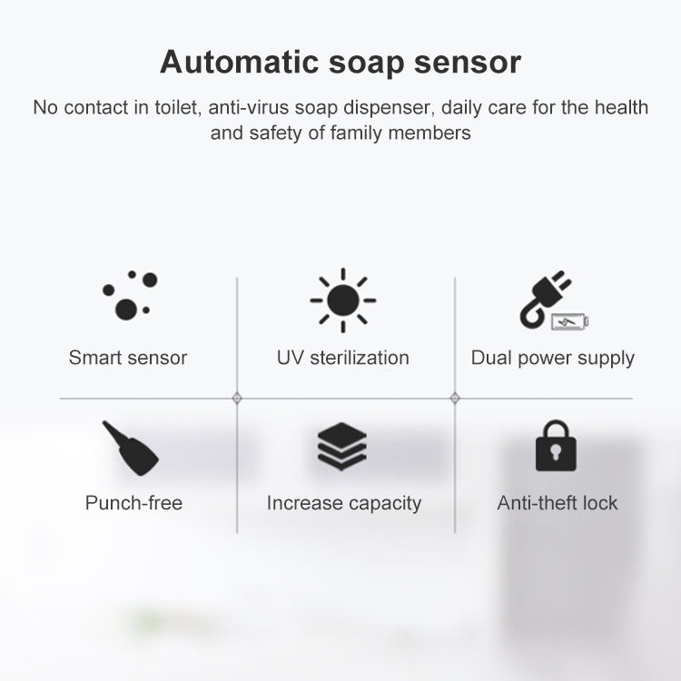 1000ML Automatic Induction Soap Dispenser Non-contact Anti-Virus Soap Dispenser, 1000ML Foam Type, 1000ML Liquid Type, 1000ML Spray Type