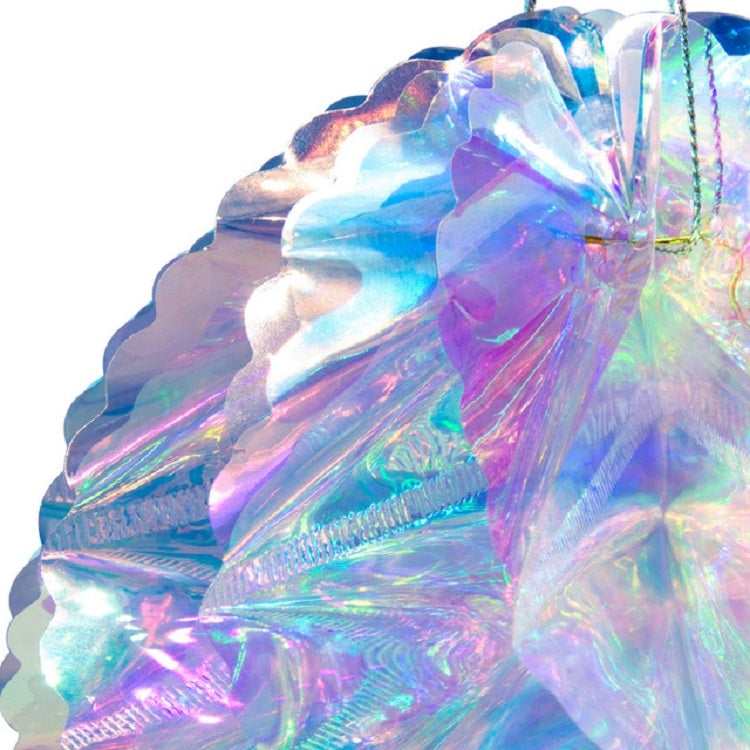 2 PCS Neon Film Honeycomb Ball Ornaments Wedding Birthday Party Decoration Supplies, 10cm, 15cm, 20cm, 25cm, 30cm