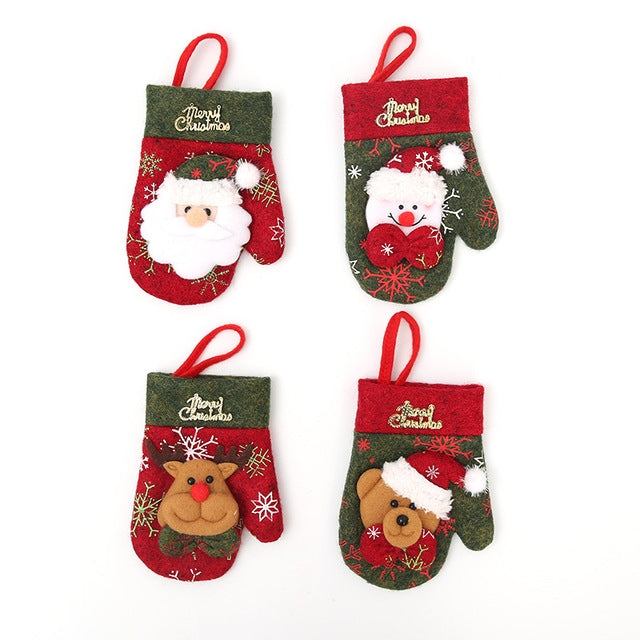 Christmas Decorations Restaurant Decorations Gift Bag Knife and Fork Set Gloves Style