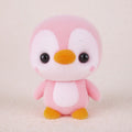 Little Cute PVC Flocking Animal Penguin Dolls Birthday Gift Kids Toy, Size: 4*4*5.5cm, Pink Penguin, Blue Penguin