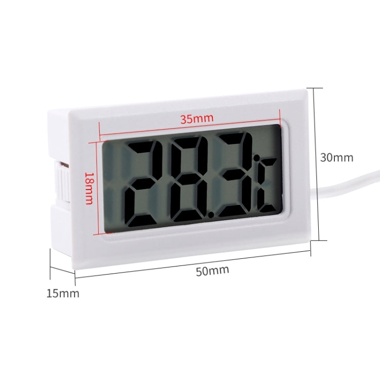 Mini LCD Indoor Digital Thermometer (Celsius Display), (Celsius Display) (White)