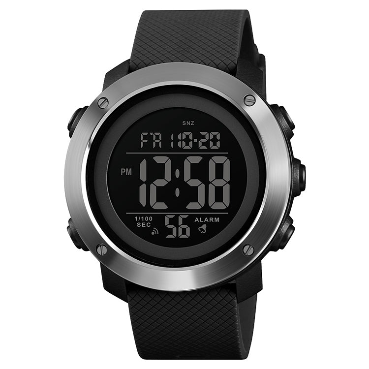 SKMEI 1416 Multifunctional Outdoor Fashion Noctilucent Waterproof Steel Ring Digital Watch, Steel Ring, 1416 Steel Ring