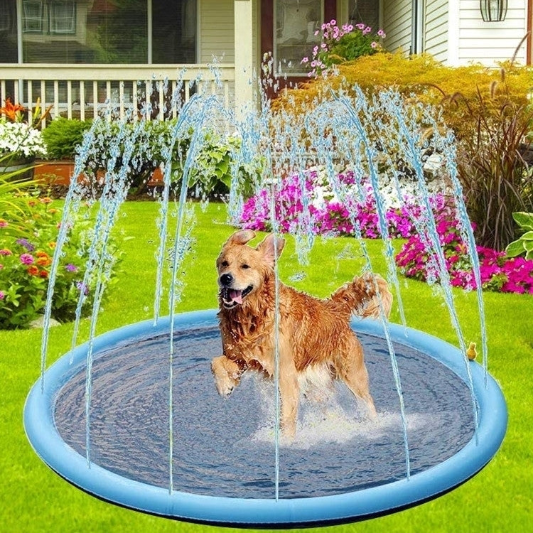 PVC Sprinkler Splash Mat for Kids Outdoor Lawn Water Fun, Diameter: 190cm, 190cm