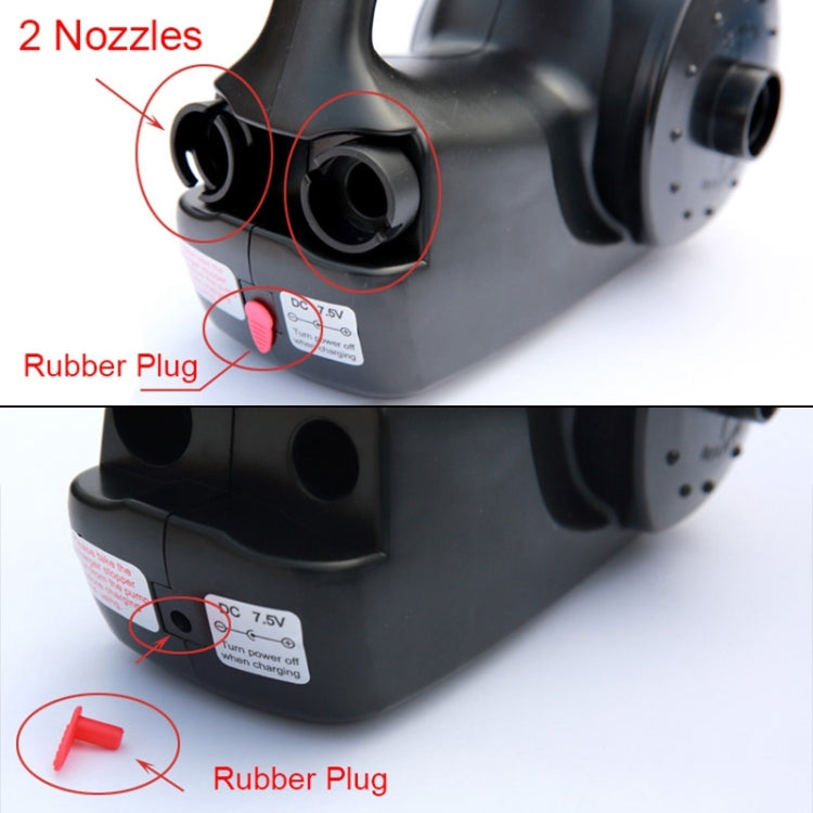 HT-338 Rechargeable Electric Air Pump Inflatable Boat Air Pump, EU Plug, HT-338
