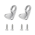316 Stainless Steel Yacht Fender Hook Ring Coat Hook with 2 x 3.9x13 Screws, Ring Hook with 2 x 3.9x13 Screws