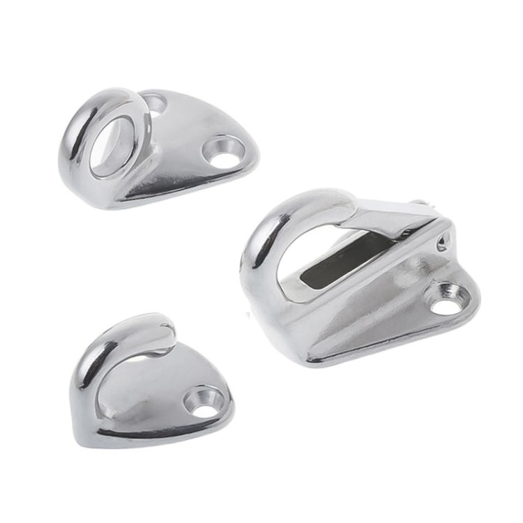 316 Stainless Steel Yacht Fender Hook Ring Coat Hook with 2 x 3.9x13 Screws, Ring Hook with 2 x 3.9x13 Screws