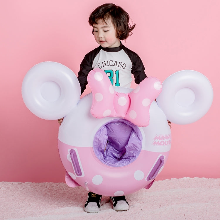 Baby Cartoon Inflatable Swimming Ring Lifesaving Ring Axillary Ring Suitable for Children Aged 2-6, Size: 86x65cm, Size: 86x65cm (Pink + White), Size: 86x65cm (Black Red)
