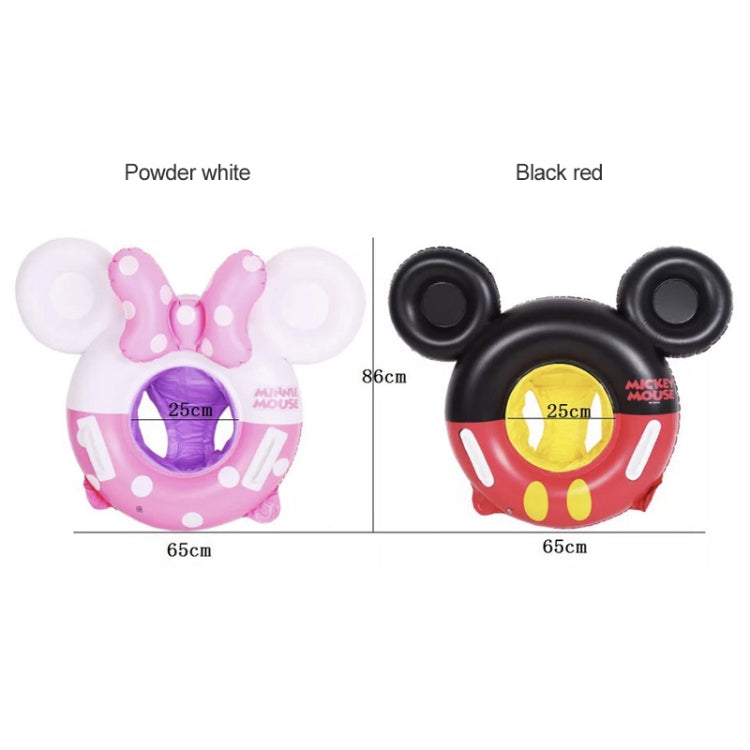 Baby Cartoon Inflatable Swimming Ring Lifesaving Ring Axillary Ring Suitable for Children Aged 2-6, Size: 86x65cm, Size: 86x65cm (Pink + White), Size: 86x65cm (Black Red)