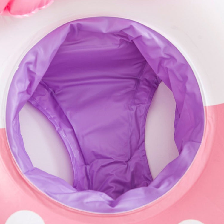 Baby Cartoon Inflatable Swimming Ring Lifesaving Ring Axillary Ring Suitable for Children Aged 2-6, Size: 86x65cm, Size: 86x65cm (Pink + White), Size: 86x65cm (Black Red)